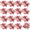 16 Bundles Artificial Silk Peonies – Faux Flower Bouquet for Table Centerpieces, Wedding, Party, Boho Home & Office Décor (Rose Red & Pink)
